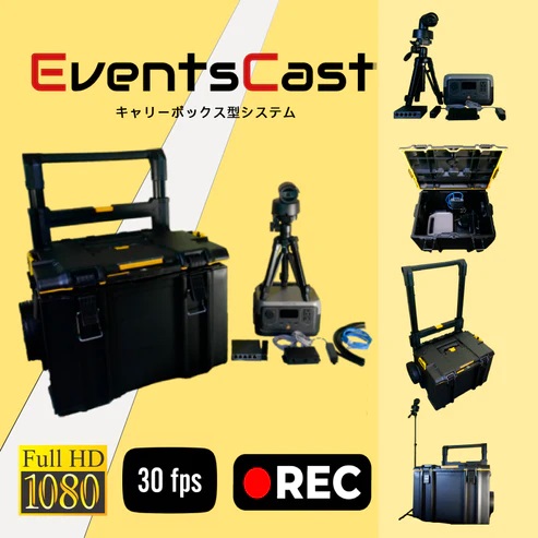 キャリーボックス型ライブ配信システム