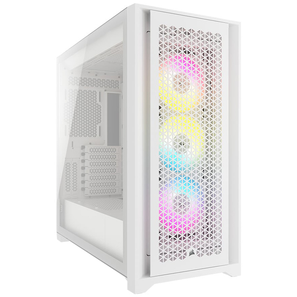 ミドルタワー型PCケース iCUE 5000D RGB Airflow Mid-Tower True White