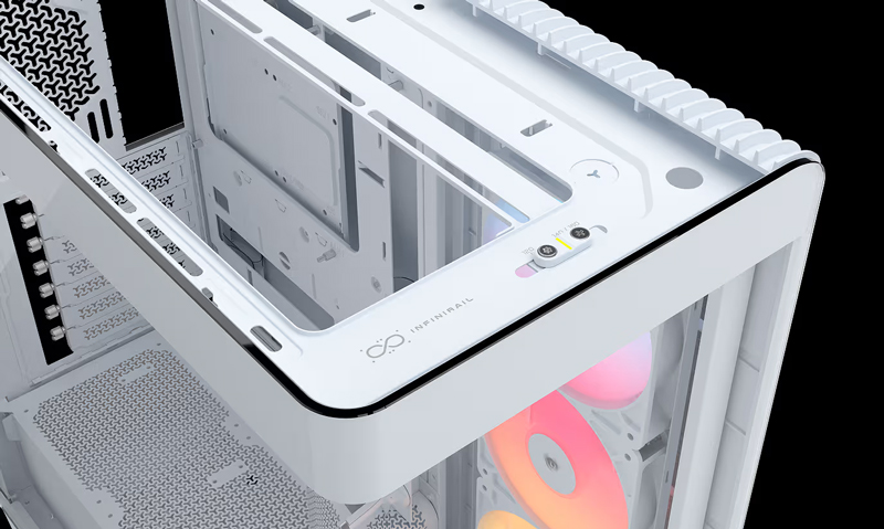ミドルタワー型PCケース FRAME 4500X RS-R ARGB Panoramic Glass Mid-Tower White