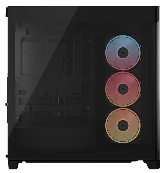 ミドルタワー型PCケース FRAME 4500X LX-R RGB iCUE LINK Panoramic Glass Mid-Tower Black