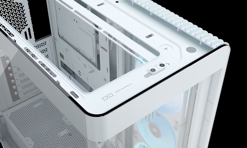 ミドルタワー型PCケース FRAME 4500X LX-R RGB iCUE LINK Panoramic Glass Mid-Tower White