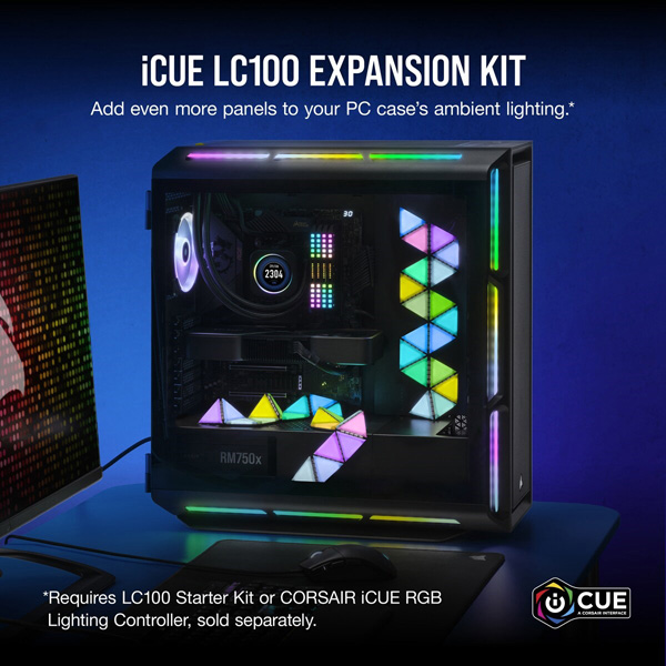 ライティング拡張キット iCUE LC100 Smart Case Lighting Triangles Expansion Kit