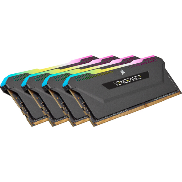 DDR4 3200MHz 32GBx4 DIMM 16-20-20-38 XMP 2.0 VENGEANCE RGB PRO SL Black for AMD & Intel