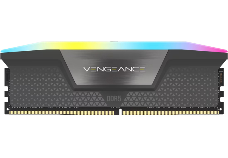 VENGEANCE RGB DDR5 UDIMM 5200MT/s 32GB (32GBx1) CL40-40-40-77 1.25V Intel XMP & AMD EXPO - GREY