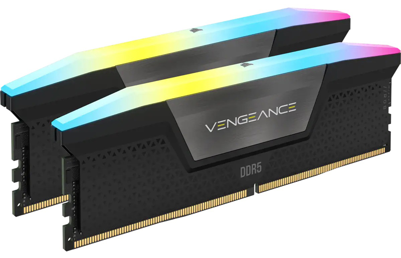 DDR5 5200MHz 32GB(16GBx2) UDIMM 40-40-40-77 XMP 3.0 VENGEANCE RGB DDR5 Black 1.25V