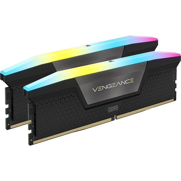 DDR5 6400MT/s 32GB(16GBx2) UDIMM 32-40-40-84 XMP 3.0 VENGEANCE RGB DDR5 Black RGB LED 1.4V
