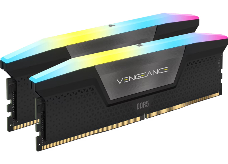 VENGEANCE RGB DDR5 UDIMM 6800MT/s 48GB (24GBx2) CL34-42-42-110 1.40V Intel XMP - BLACK