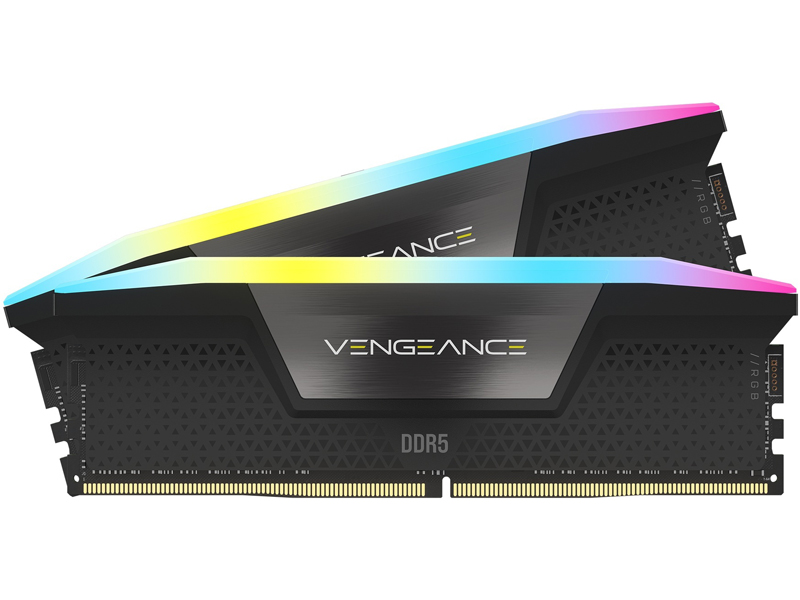 DDR5 5600MT/s 64GB(32GBx2) UDIMM 40-40-40-77 XMP 3.0 VENGEANCE RGB DDR5 Black 1.25V