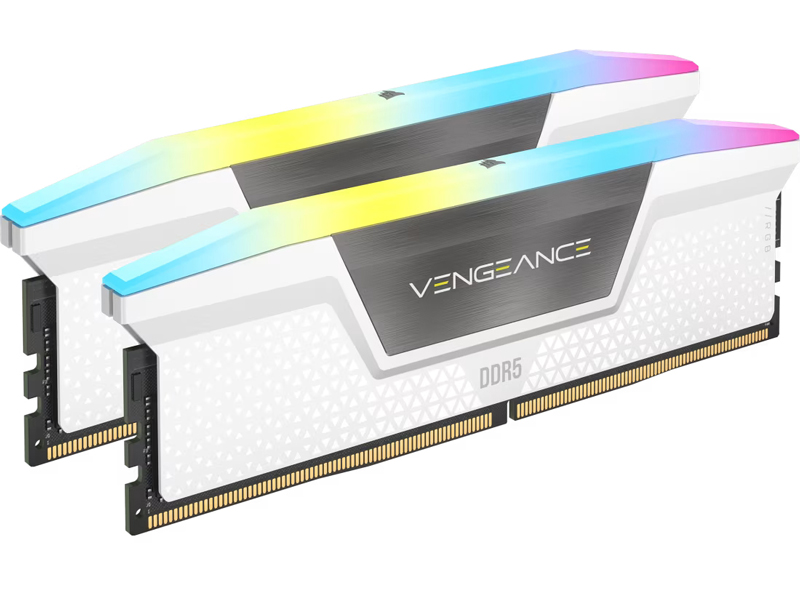 VENGEANCE RGB DDR5 UDIMM 64GB (32GBx2) DDR5-6400 (PC5-51200) CL32/1.4V XMP3.0 White