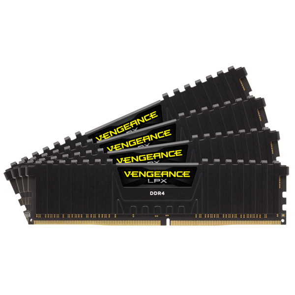 DDR4 2666MHz 16GBx4 288pin DIMM Unbuffered 16-18-18-35 Vengeance LPX Black