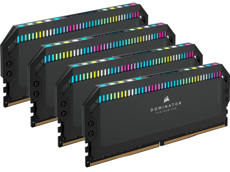 DDR5 6400MT/s 64GB(16GBx4) UDIMM 32-40-40-84 XMP 3.0 DOMINATOR PLATINUM RGB DDR5 Black 1.4V