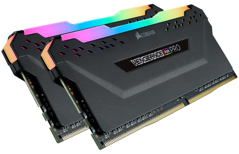 DDR4 3200MHz 32GB 2x16GB DIMM Unbuffered 16-20-20-38 XMP 2.0 VENGEANCE RGB PRO Black 1.35V