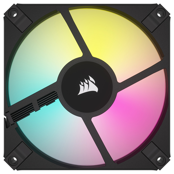 PCケースファン iCUE AF120 RGB SLIM Dual Pack with Lighting Node CORE