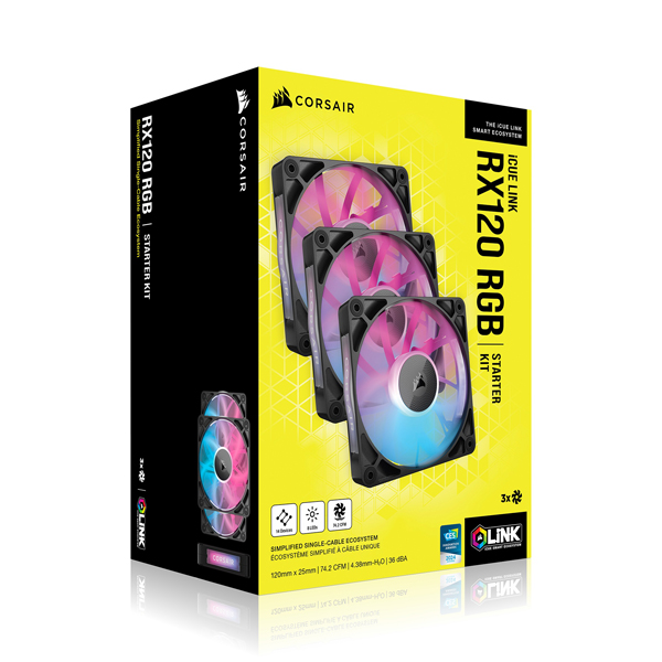 PCケースファン iCUE LINK RX120 RGB Triple Fan Kit