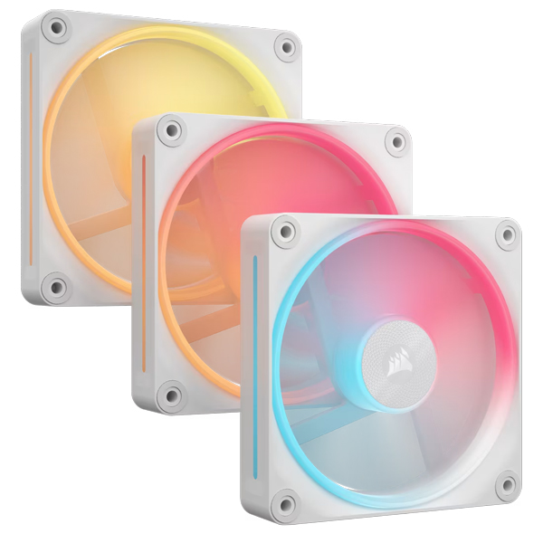 PCケースファン iCUE LINK LX120-R RGB WHITE Triple Reverse Fans Starter Kit