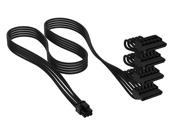 プレミアム電源ケーブルキット Premium Individually Sleeved Type-5 PSU Cables Pro Kit - Black