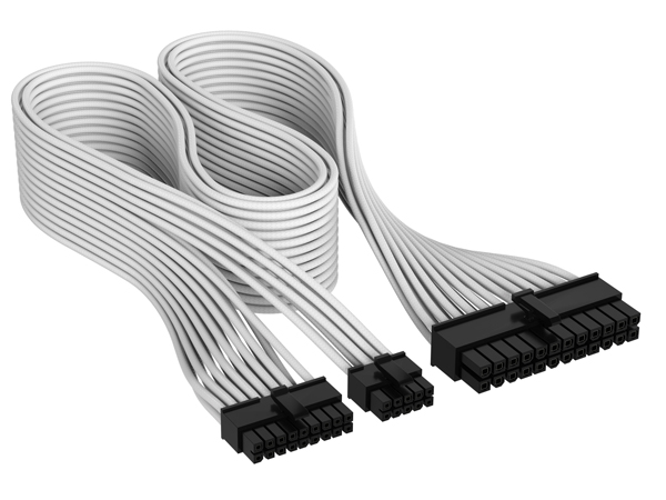 プレミアム電源ケーブルキット Premium Individually Sleeved Type-5 PSU Cables Pro Kit - White