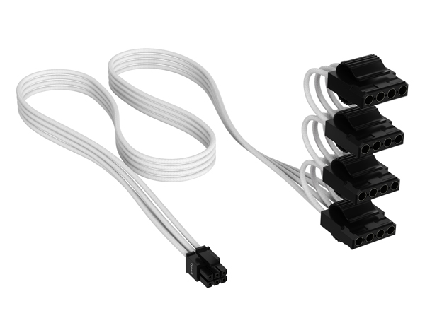 プレミアム電源ケーブルキット Premium Individually Sleeved Type-5 PSU Cables Pro Kit - White