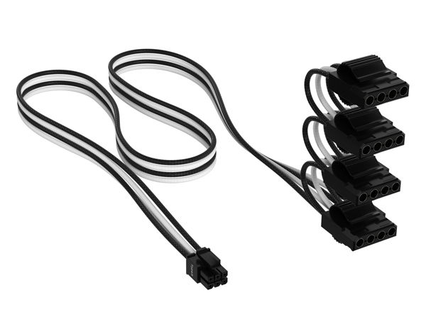 プレミアム電源ケーブルキット Premium Individually Sleeved Type-5 PSU Cables Pro Kit - Black/White