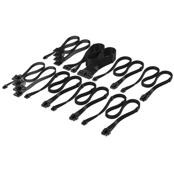Elite Premium Individually Sleeved Type-4 PSU Cables Pro Kit Black