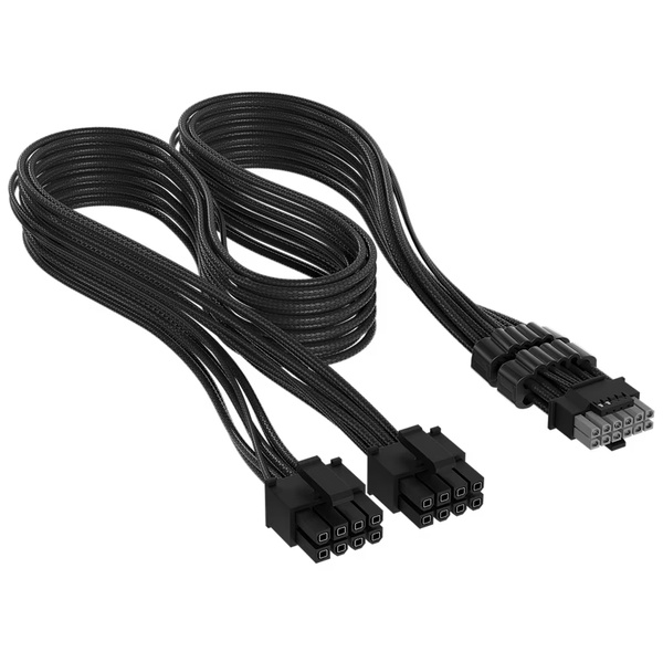 Elite Premium Individually Sleeved 2x 8-Pin to PCIe 12V-2x6 600W Cable Type 4 Black