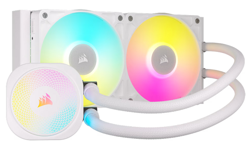 簡易水冷CPUクーラー iCUE LINK TITAN 240 RX RGB -White-