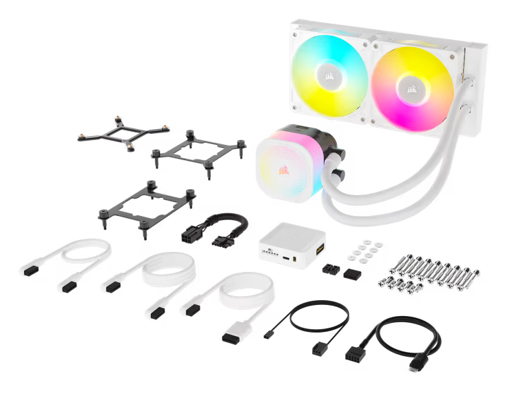 簡易水冷CPUクーラー iCUE LINK TITAN 240 RX RGB -White-