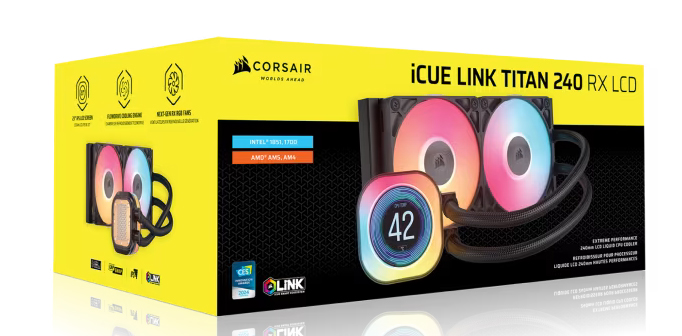 簡易水冷CPUクーラー iCUE LINK TITAN 240 RX RGB LCD