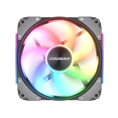 Apolar 120 ARGB/120mm ARGBケースファン/ブラック/シームレスなデイジーチェーン接続/高耐久HDB採用/振動を分散するQ-Stop減衰システム