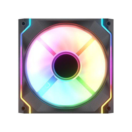 SC140 ARGB/140mm ARGBケースファン/ブラック/通常回転モデル/シームレスなデイジーチェーン接続/高耐久HDB採用/インフィニティミラーデザイン
