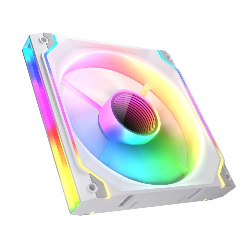 SC140 ARGB Reverse Blade White/140mm ARGBケースファン/ホワイト/リバースブレードモデル/シームレスなデイジーチェーン接続/高耐久HDB/インフィニティミラーデザイン