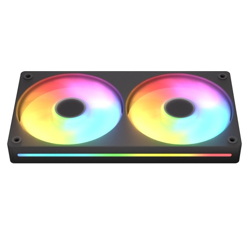 Unity240-RB ARGB/一体成型タイプのシングルフレ―ムファン/240mm・リバースブレード/ブラック/PWM制御/シンプルなケーブル設計/防振ゴム