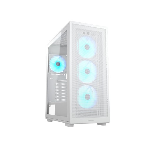 MX220 RGB White/ミドルタワーケース/ホワイト/ARGBファン4基標準搭載/メッシュ仕様の磁石式薄型フロントパネル