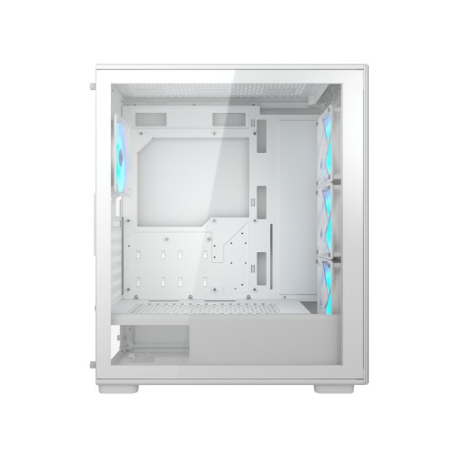 MX220 RGB White/ミドルタワーケース/ホワイト/ARGBファン4基標準搭載/メッシュ仕様の磁石式薄型フロントパネル