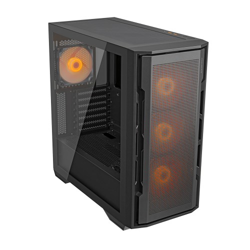 UNIFACE RGB/ミドルタワーケース/ブラック/120mm ARGBファン4基標準搭載/最大420mmラジエーター対応/最大9基の120mmファン搭載可能/最長400mmのGPU搭載可能