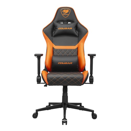 ARMOR ONE V2/ゲーミングチェア/ブラックオレンジ/座面素材にPVCレザー採用/155度リクライニング/4Dアームレスト/ハイバックデザイン/背面ポケット付き