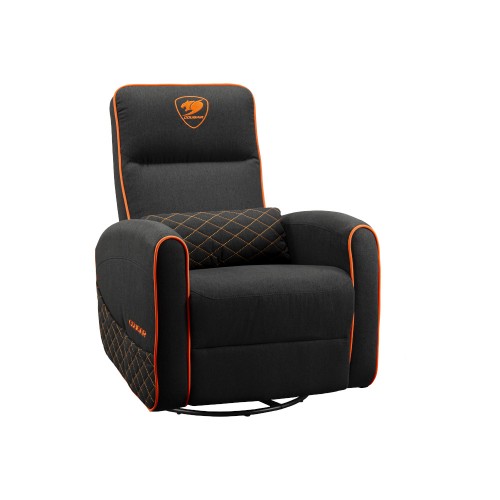 FIDOM/ゲーミングソファ/リクライニング角度の調整や360度の横回転が可能/フットレスト装備/通気性の高いリネン風生地を採用/ランバーピロー付属