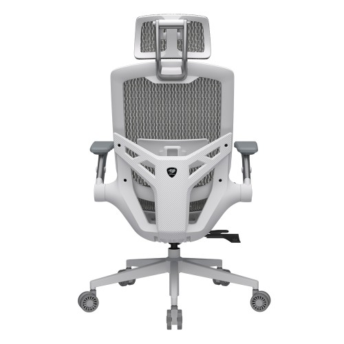 Speeder One White/オフィス用途にも適したゲーミングチェア普及版/ホワイトカラー/レーシングカーにインスパイアされたデザイン/エルゴノミクス設計/メッシュ素材採用