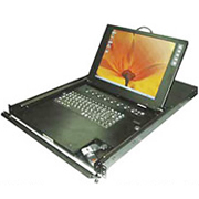 1U液晶コンソール ミニマウス搭載型1層構造タイプ CyberViu-MiniMouse