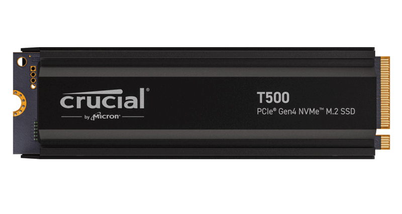 Crucial T500 M.2 NVMe接続 ヒートシンク付き SSD 4TB CT4000T500SSD5JP