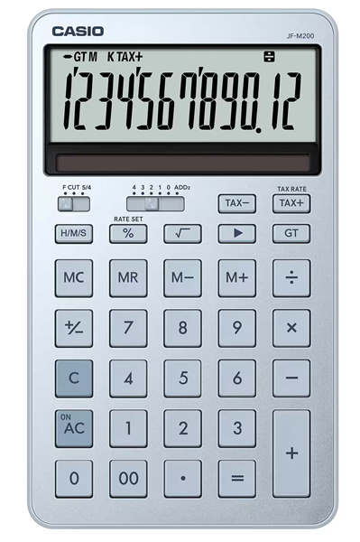 デザイン電卓 スタイリッシュ アイスブルー