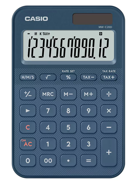 デザイン電卓 カラフル ネイビー
