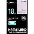 ネームランド用白文字テープ 18mm 透明/白文字