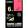 ネームランド用スタンダードテープ 6mm 赤/黒文字