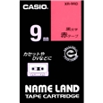 ネームランド用スタンダードテープ 9mm 赤/黒文字