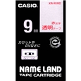 ネームランド用透明テープ 9mm 透明/赤文字