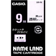ネームランド用透明テープ 9mm 透明/黒文字