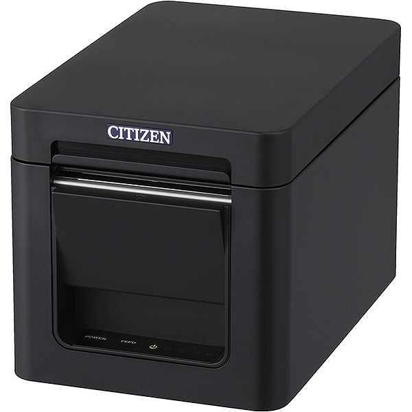 コンパクトラインサーマルプリンター（印刷速度300mm/秒、用紙幅58mm、オートカッター付、Bluetooth+USB I/F、ブラック、用紙セーブ機能、多階調印刷）