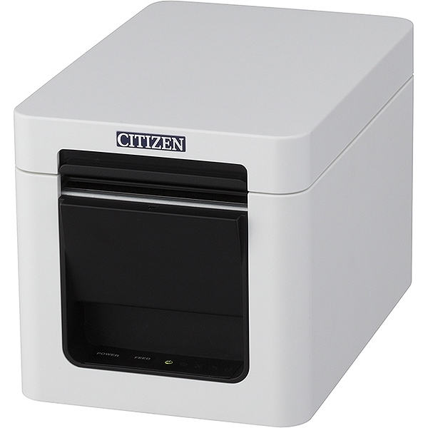 コンパクトラインサーマルプリンター（印刷速度300mm/秒、用紙幅58mm、オートカッター付、Bluetooth+USB I/F、ホワイト、用紙セーブ機能、多階調印刷）