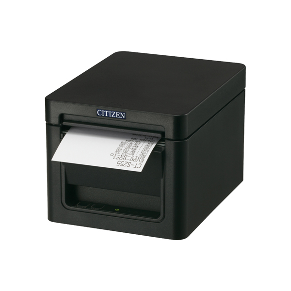 コンパクトラインサーマルプリンター（XML対応、印刷速度300mm/秒、用紙幅58/80mm、有線LAN＋無線LAN＋USBホスト（1ポート）I/F、ブラック）